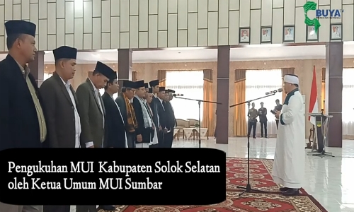 Pengukuhan pengurus MUI Solok Selatan masa Khidmat 2020-2025